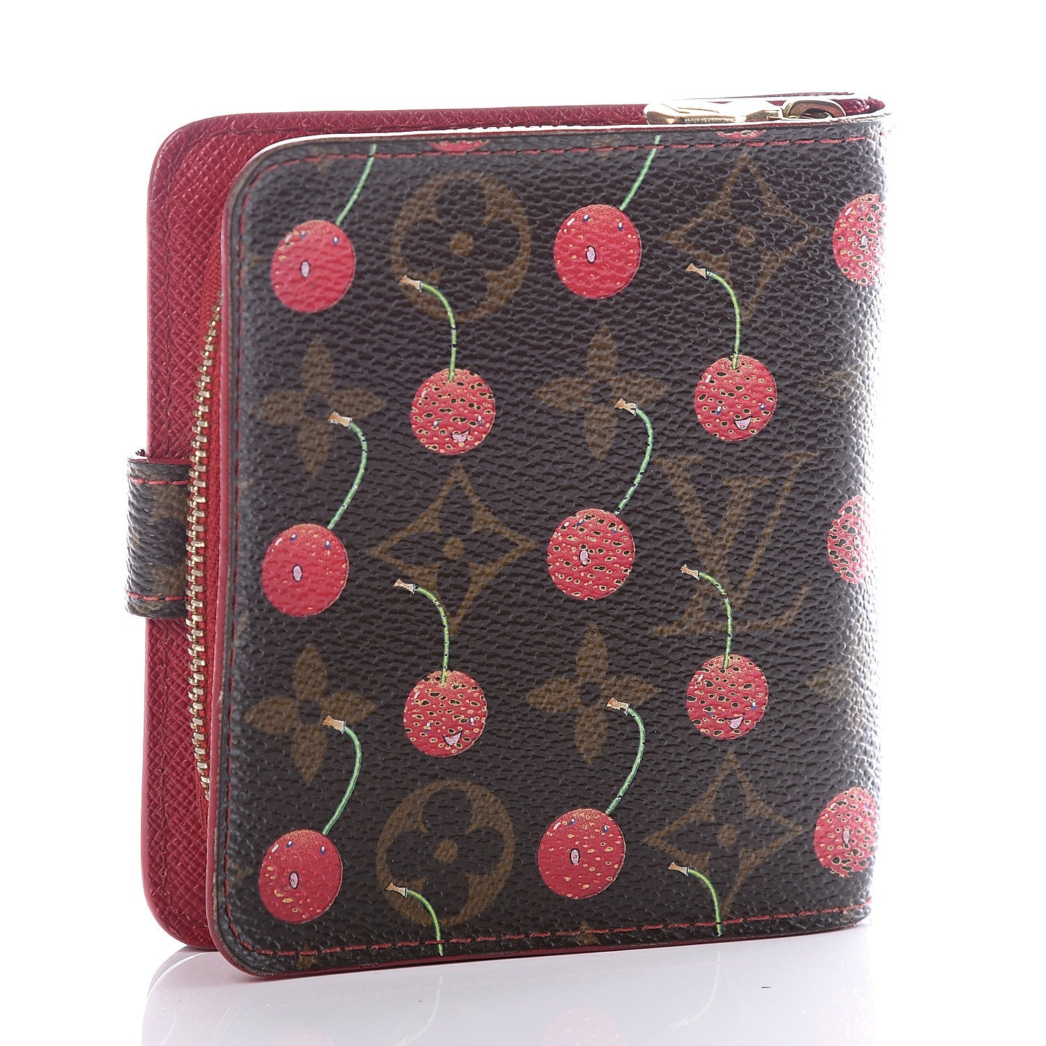 Louis Vuitton Monogram Cerises Compact Zippe Wallet 2 of 10