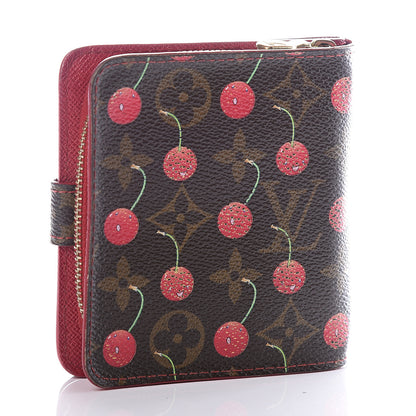 Louis Vuitton Monogram Cerises Compact Zippe Wallet 2 of 10