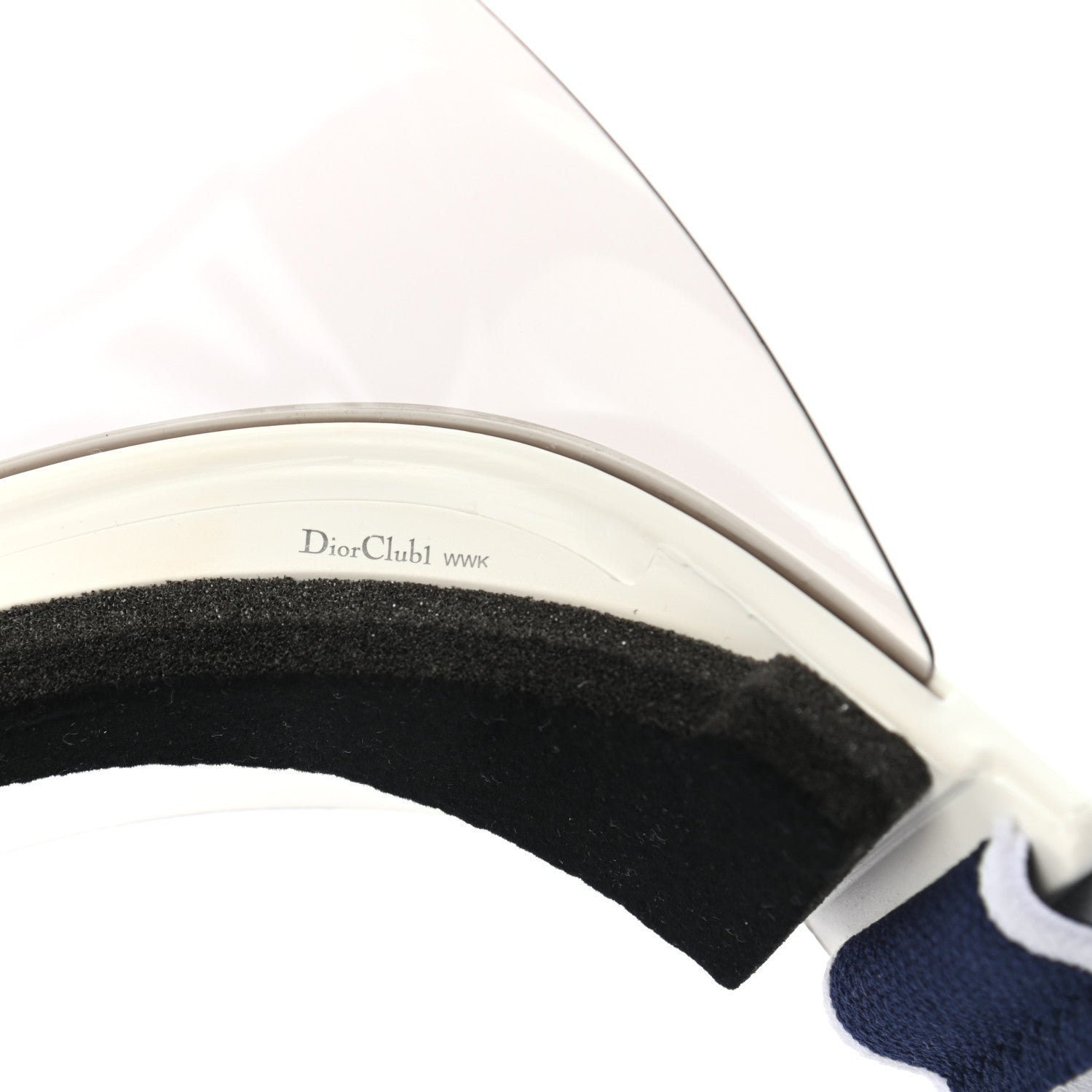 Christian Dior Mirrored DiorClub1 Sun Visor Silver 9 of 9