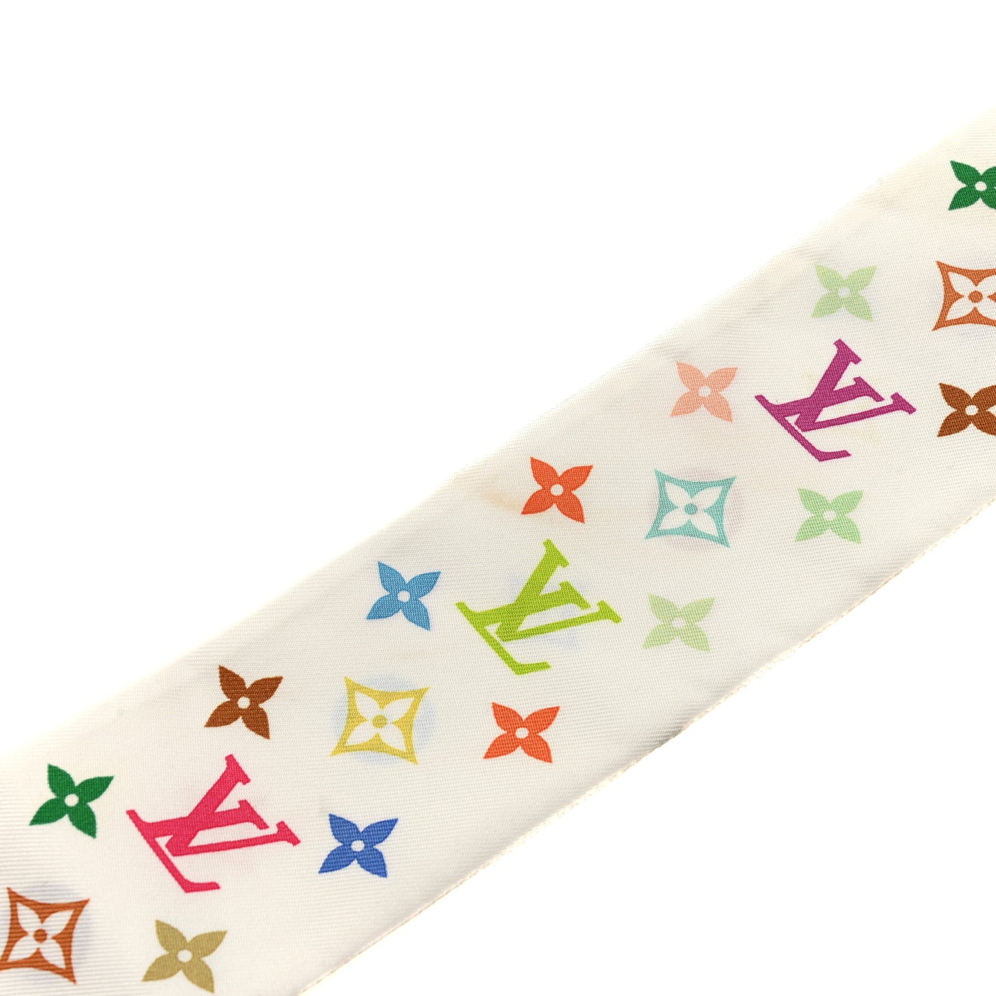 LV X TM Silk Monogram Multicolor BB Bandeau White