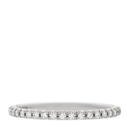 Tiffany 18K White Gold Diamond Metro Band Ring 47 4 1 of 5