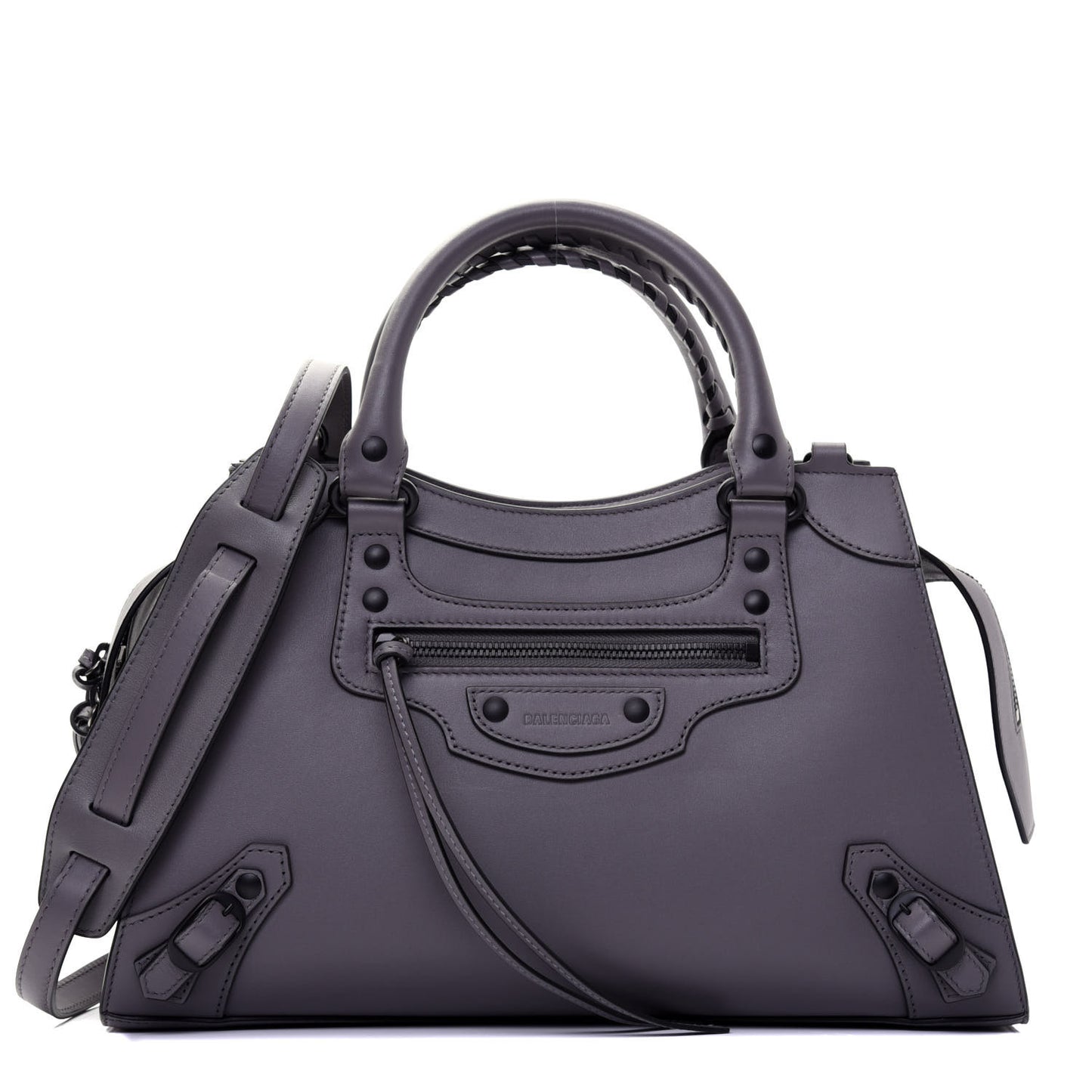 Smooth Calfskin Neo Classic Black Hardware S City Dark Grey