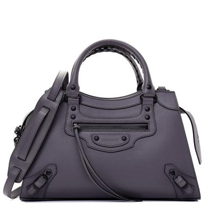 Balenciaga Smooth Calfskin Neo Classic Black Hardware S City Dark Grey 1 of 10
