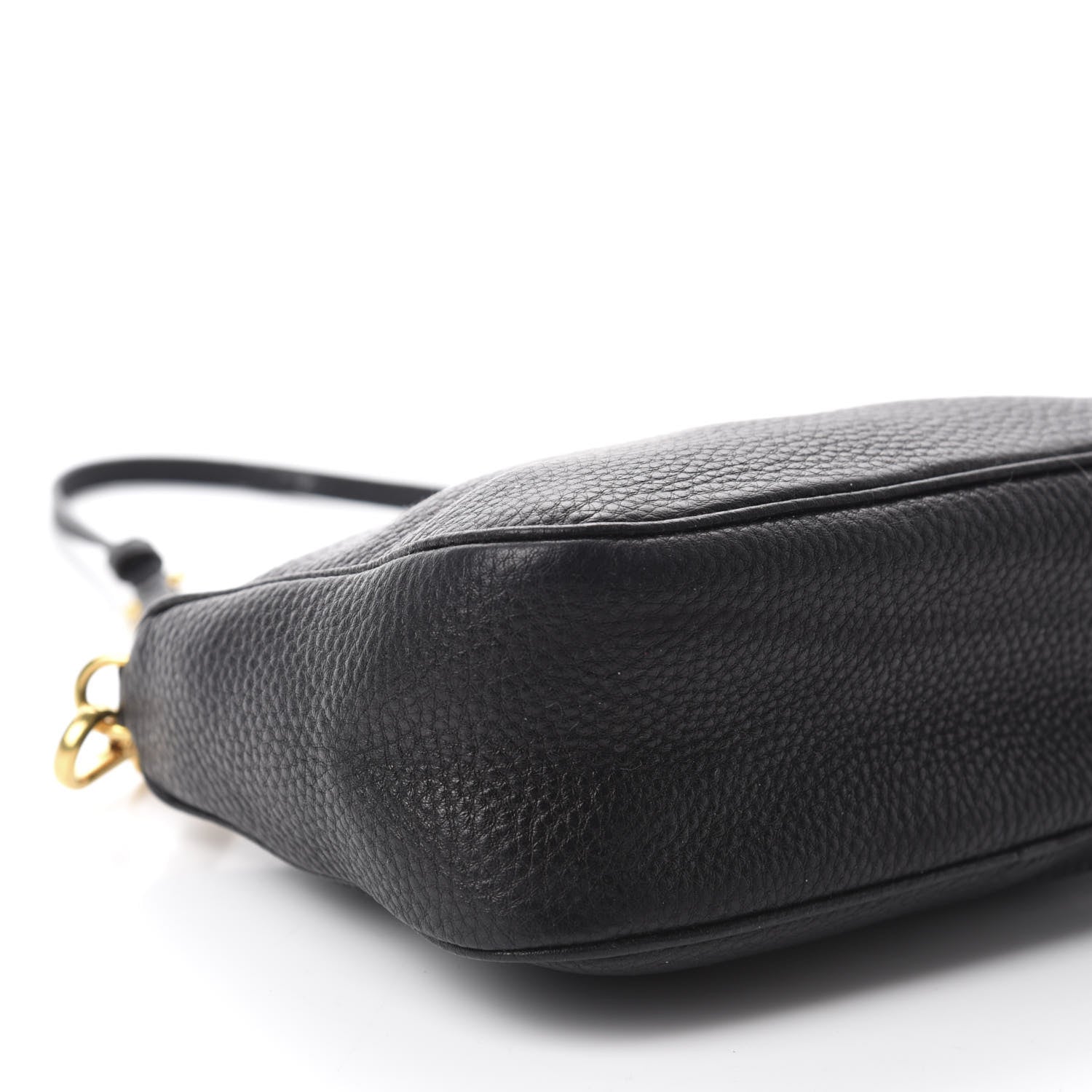 Prada Vitello Daino Pochette Bag Black 6 of 10
