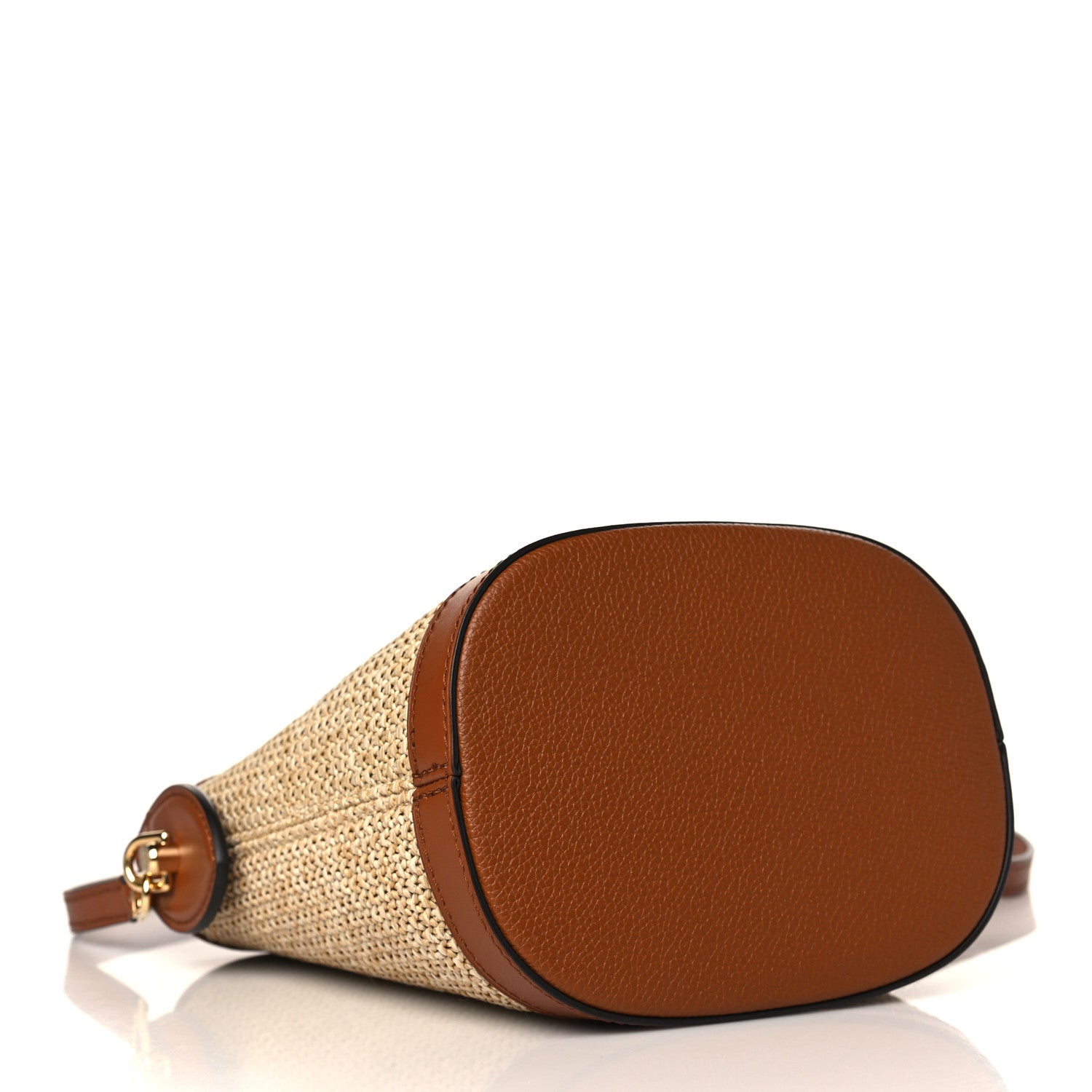 Louis Vuitton Kitted Raffia Petit Bucket Caramel 4 of 8