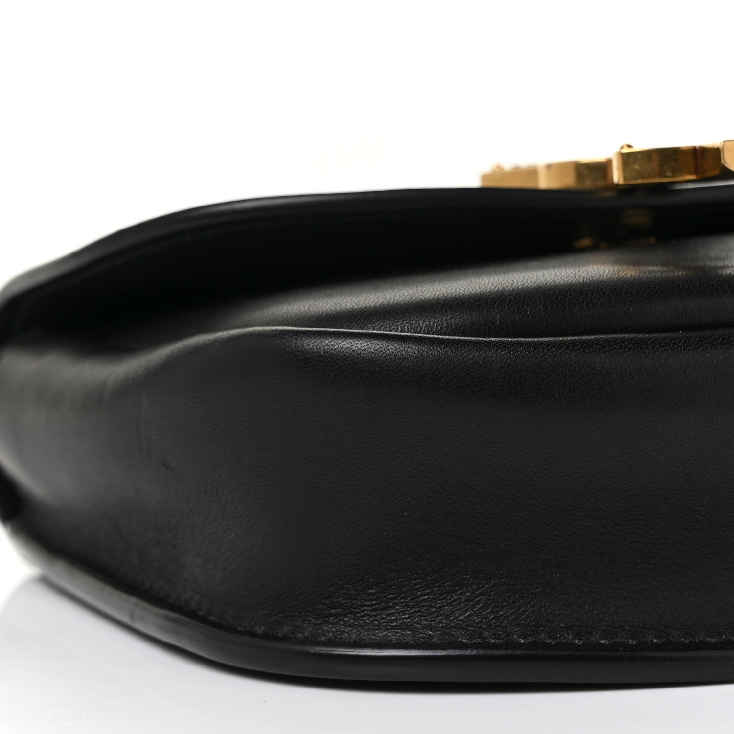 Saint Laurent Smooth Calfskin Mini Classic Monogram Kaia Satchel Black 7 of 9