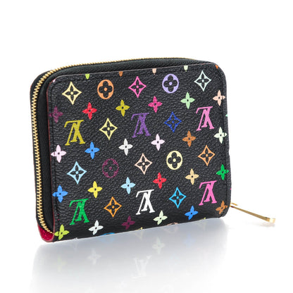 Louis Vuitton Monogram Multicolor Zippy Coin Purse Black Grenade 3 of 7