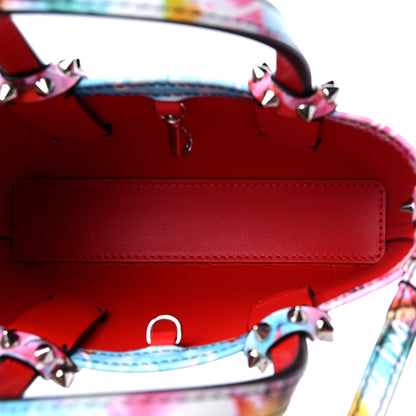 Christian Louboutin Calfskin Celebration Print Nano Cabata Tote Multicolor 5 of 10