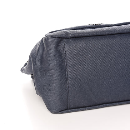 Chanel Denim CC Disc Accordion Flap Blue 8 of 9