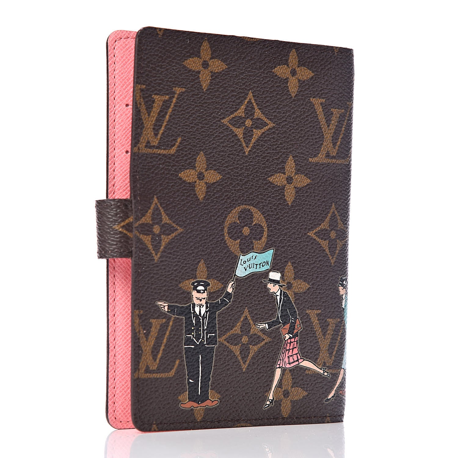 Louis Vuitton Monogram Illustre Small Ring Agenda Rose 3 of 6