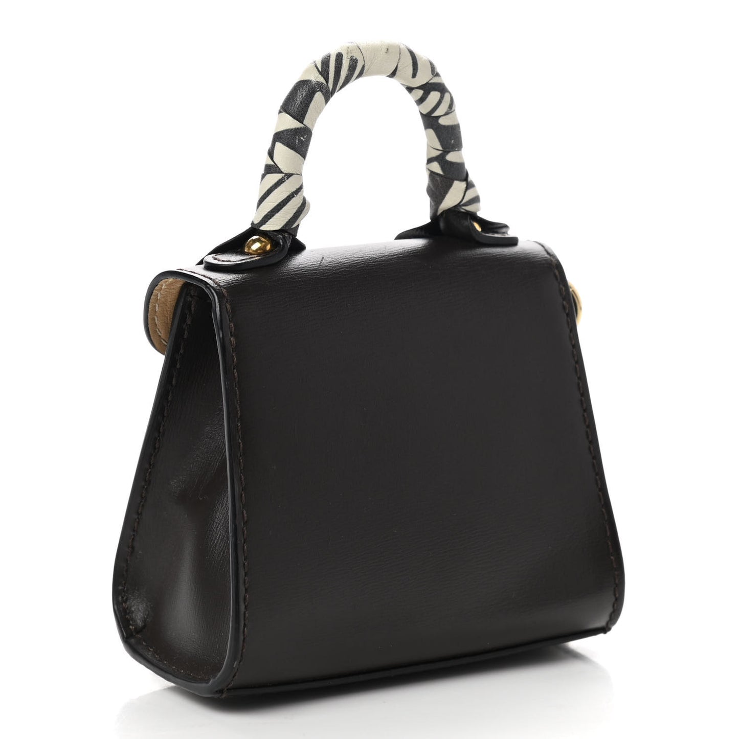 Ribbon Brillant Bag Charm Brown