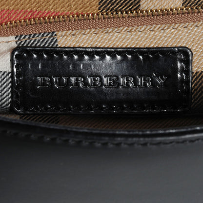 Burberry Polished Bridle Leather Small Abbott Crossbody Black 6 of 8