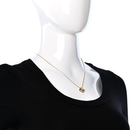 Van Cleef & Arpels 18K Yellow Gold Mother of Pearl Sweet Alhambra Butterfly Pendant Necklace 3 of 7