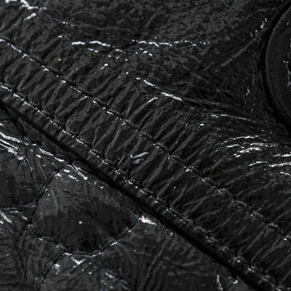 Saint Laurent Patent Crocodile Embossed Medium Downtown Tote Black 7 of 7