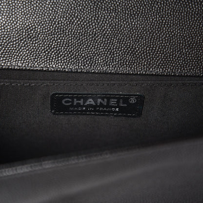 Chanel Caviar Quilted Medium Boy Flap Black 6 of 9