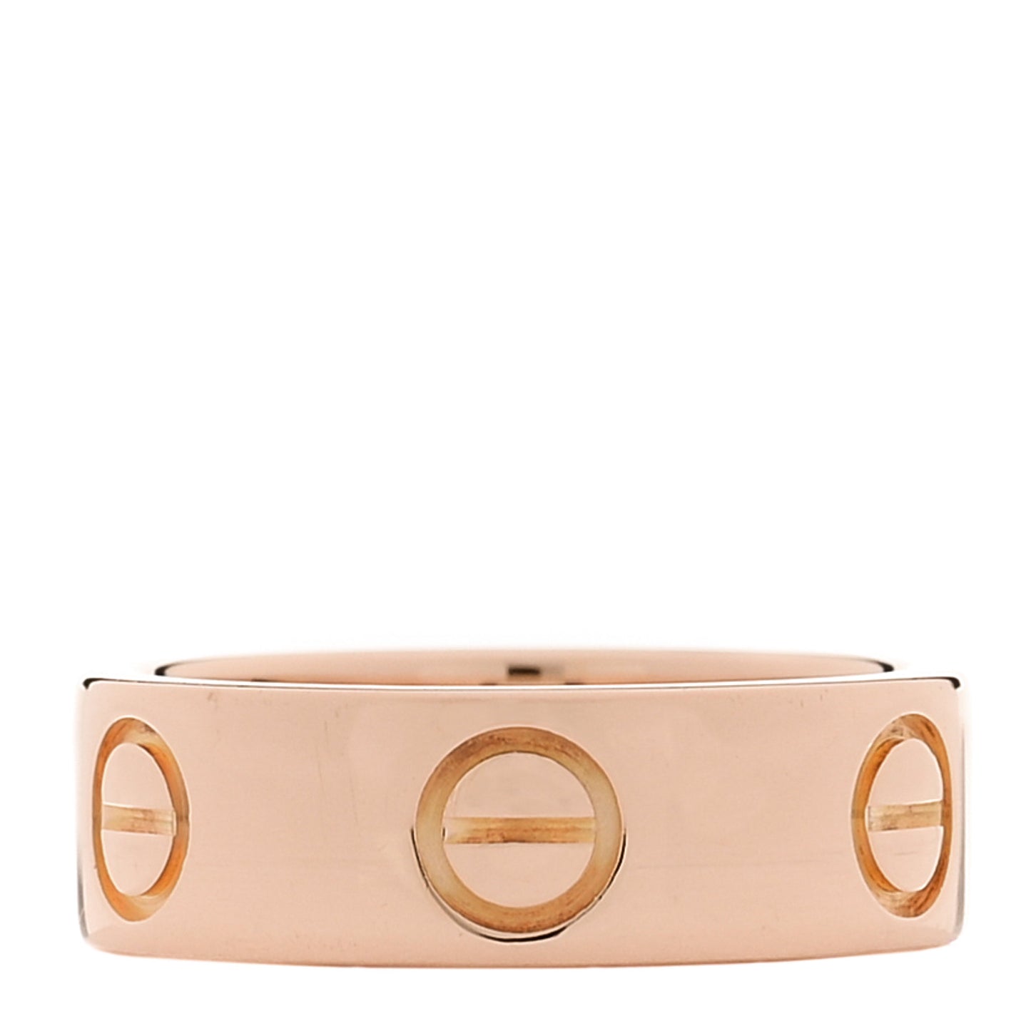 18K Pink Gold 5.5mm LOVE Ring 46 3.75
