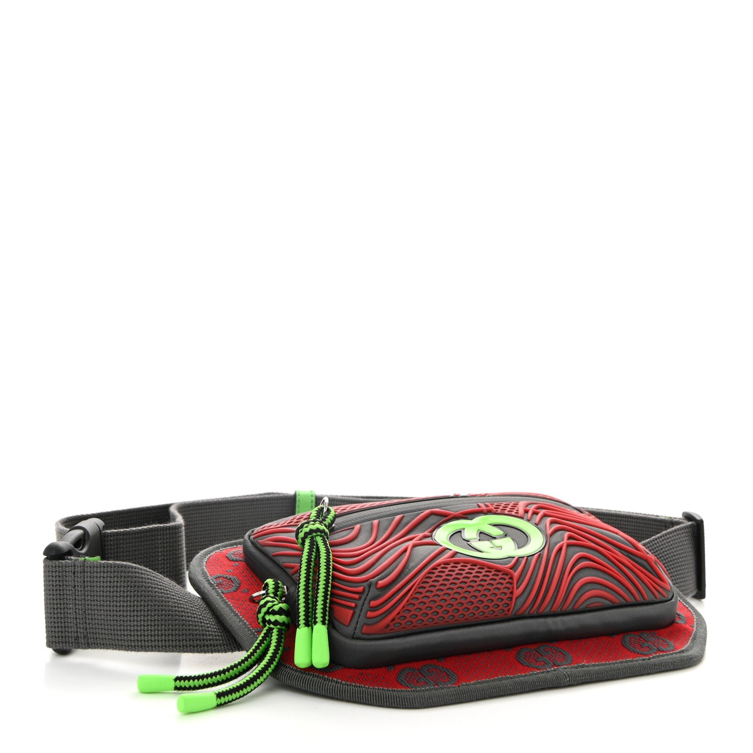 Gucci Jersey GG Monogram All Over Sporty Belt Bag Red Multicolor 4 of 10