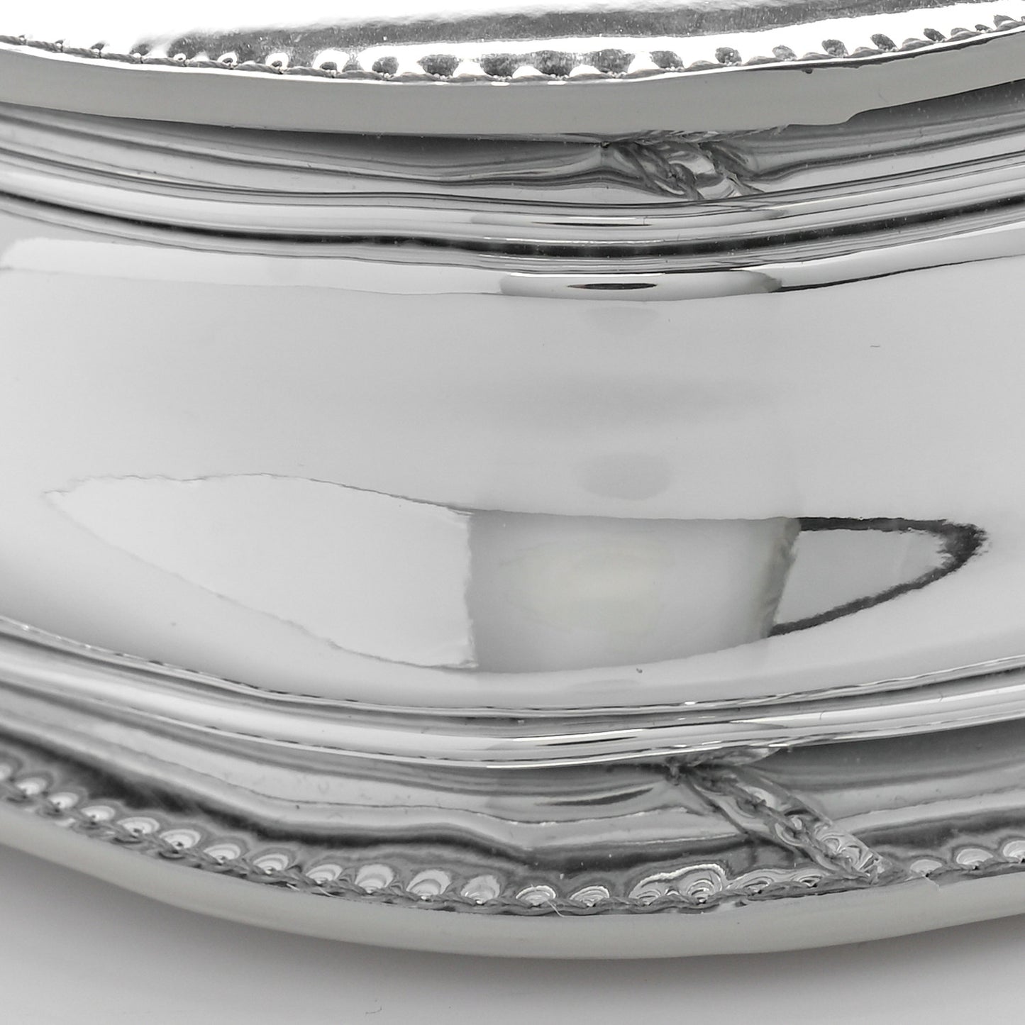 Mirror Calfskin Teen Besace Chain Triomphe Silver