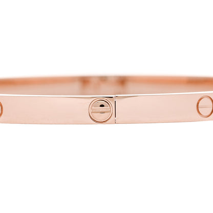 Cartier 18K Pink Gold Small LOVE Bracelet 17 4 of 8
