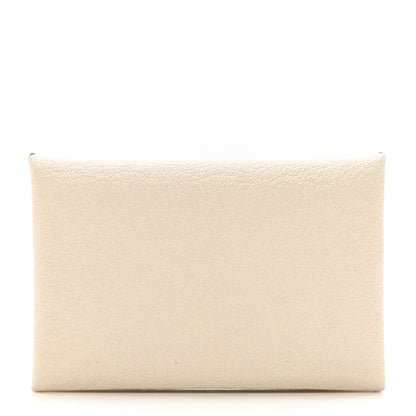 Hermes Chevre Mysore Verso Calvi Card Case Nata Quebracho 1 of 7
