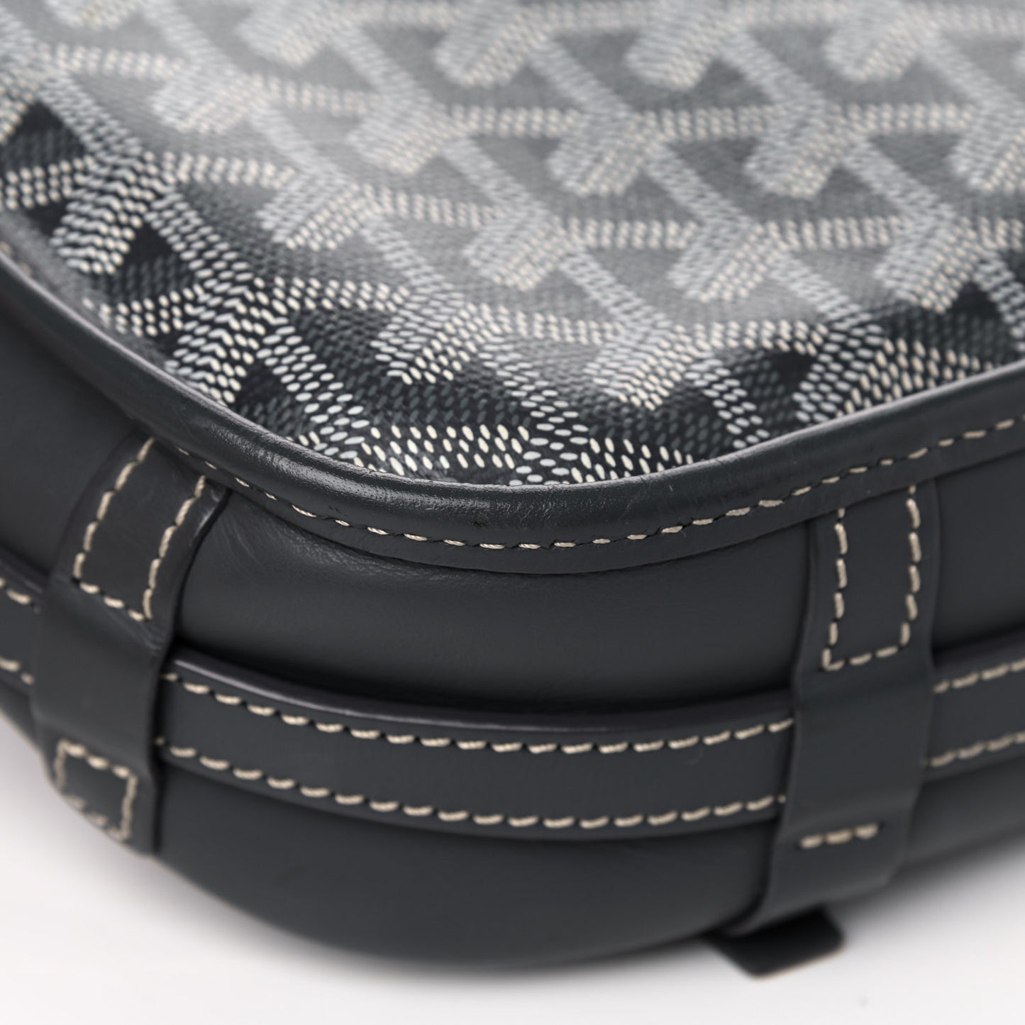 Goyardine Belvedere PM Messenger Bag Grey