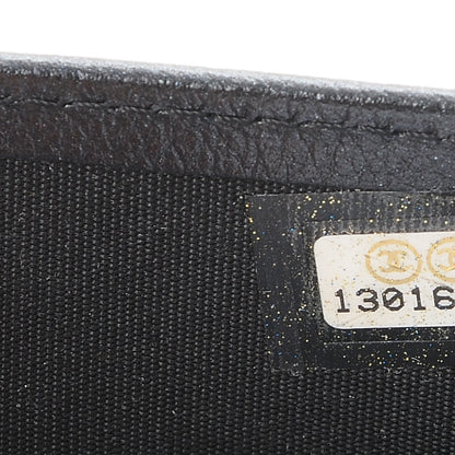 Chanel Goatskin Camellia Card Holder Wallet Black 8 of 9
