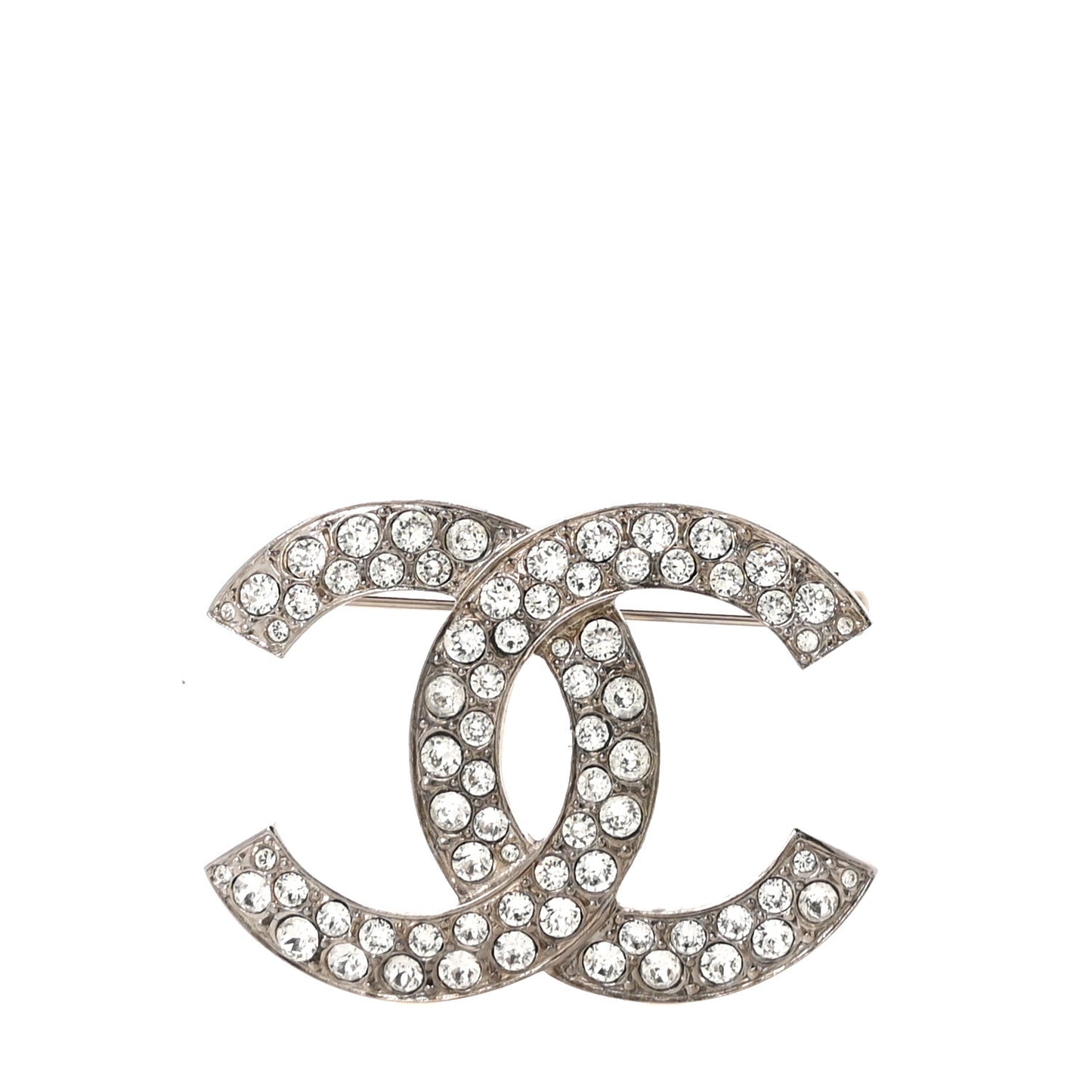Crystal Palais Garnier CC Brooch Silver