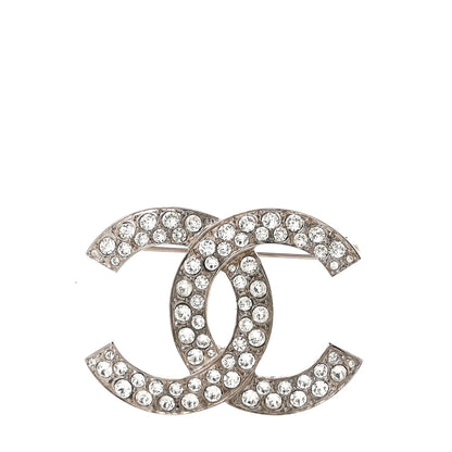 Chanel Crystal Palais Garnier CC Brooch Silver 1 of 6