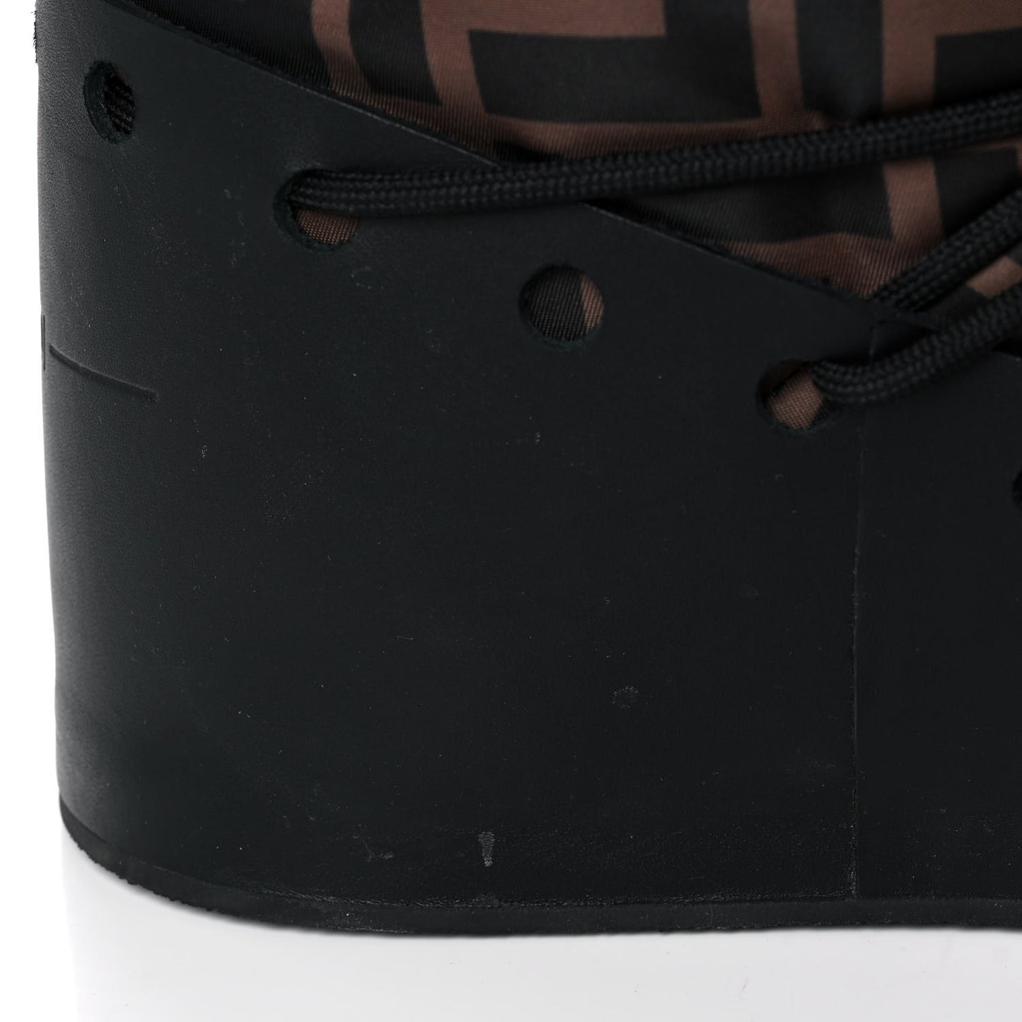 Nylon Rubber FF Moon Boots 39 Tobacco Black