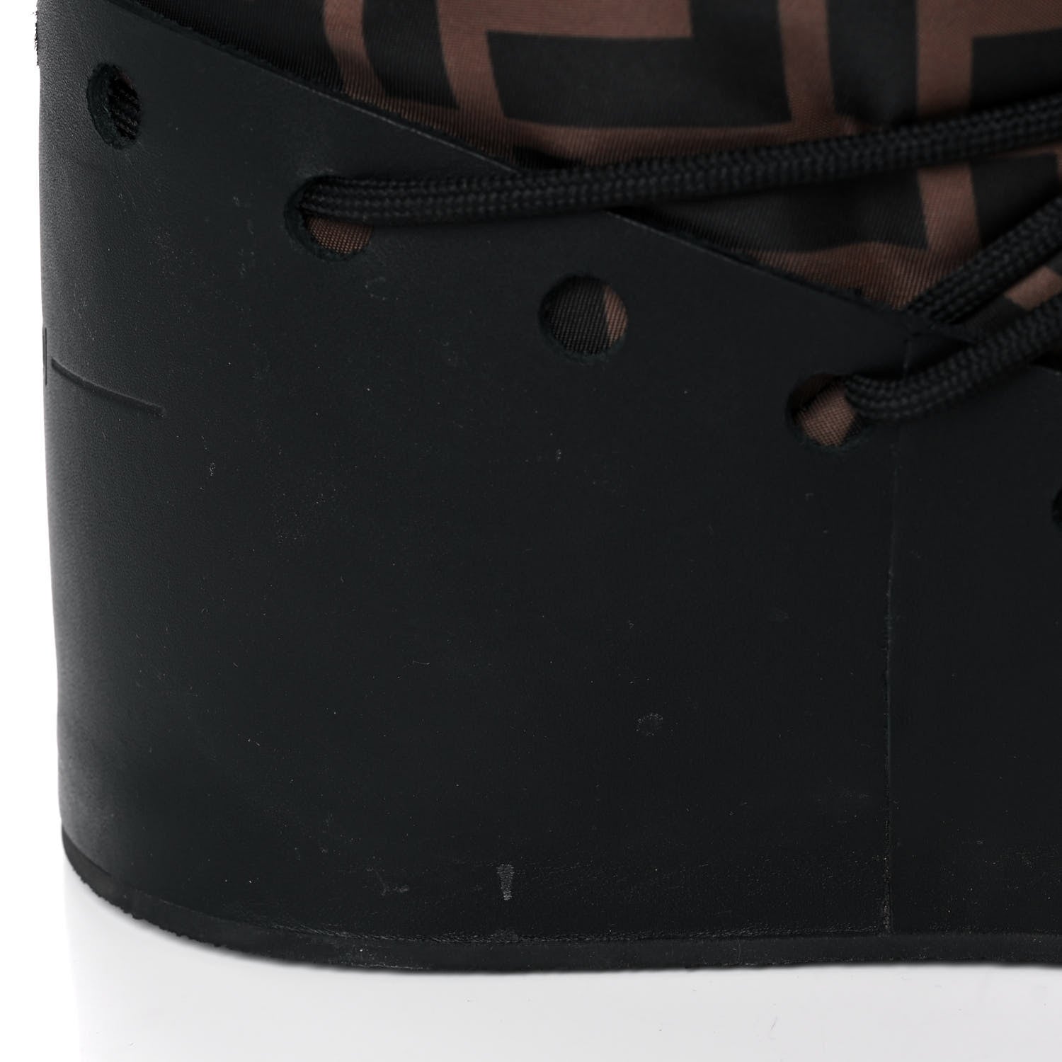 Fendi Nylon Rubber FF Moon Boots 39 Tobacco Black 10 of 13