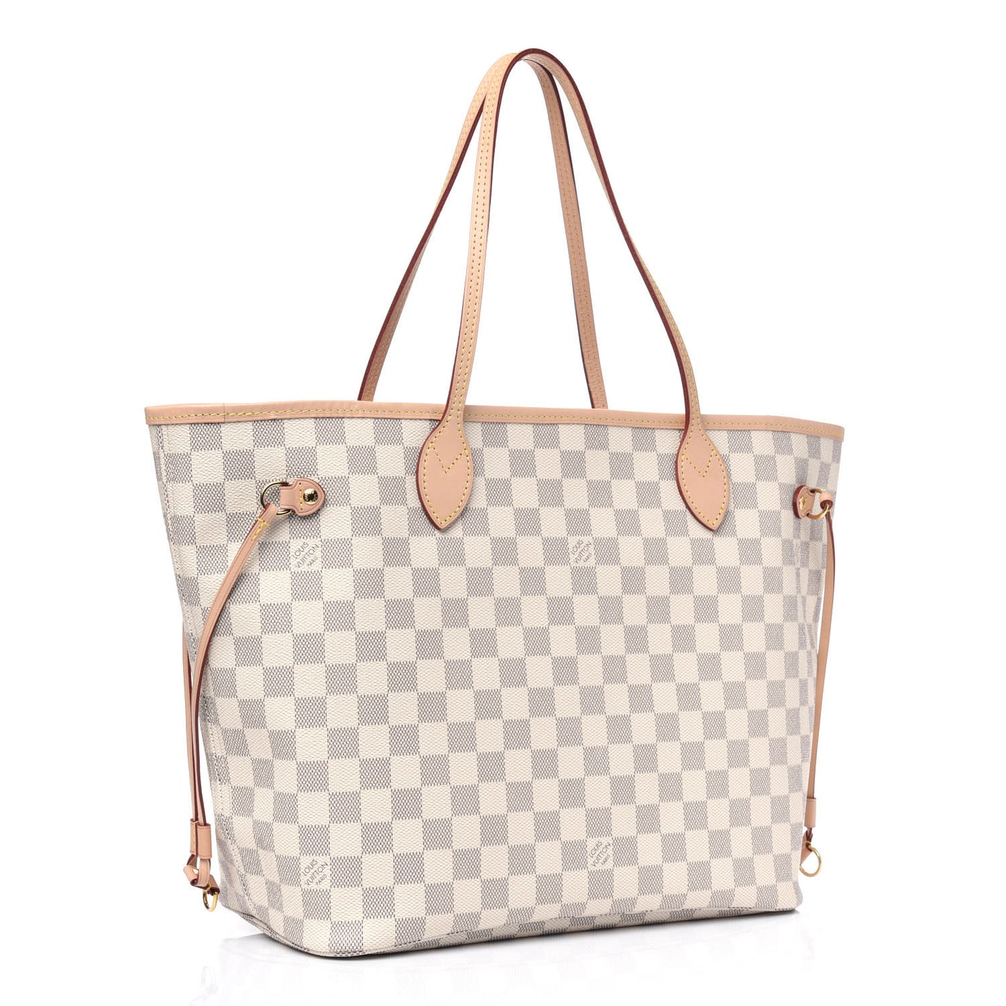 Damier Azur Neo Neverfull MM Rose Ballerine