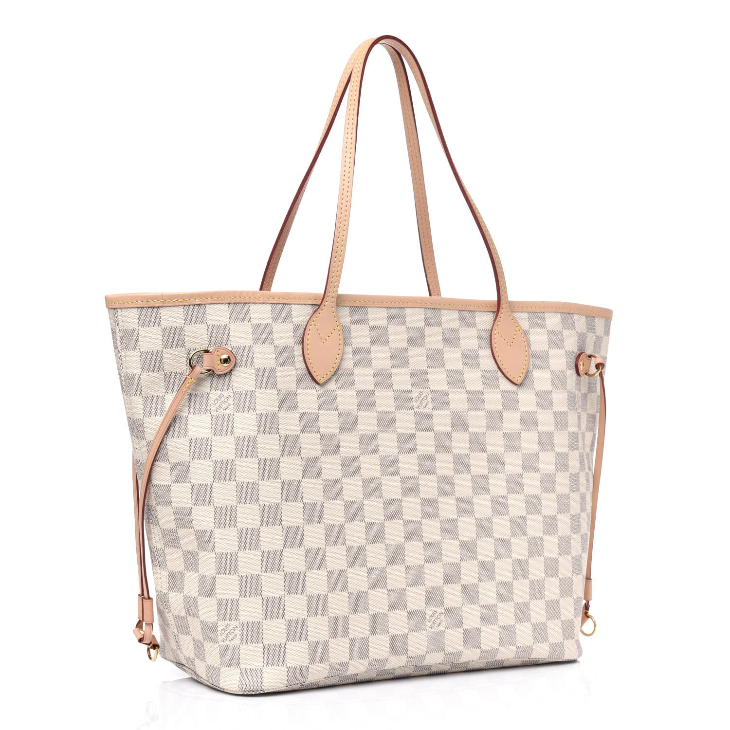 Louis Vuitton Damier Azur Neo Neverfull MM Rose Ballerine 2 of 4