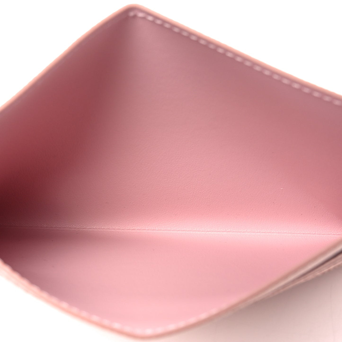Calfskin Felicie Card Holder Insert Rose Ballerine