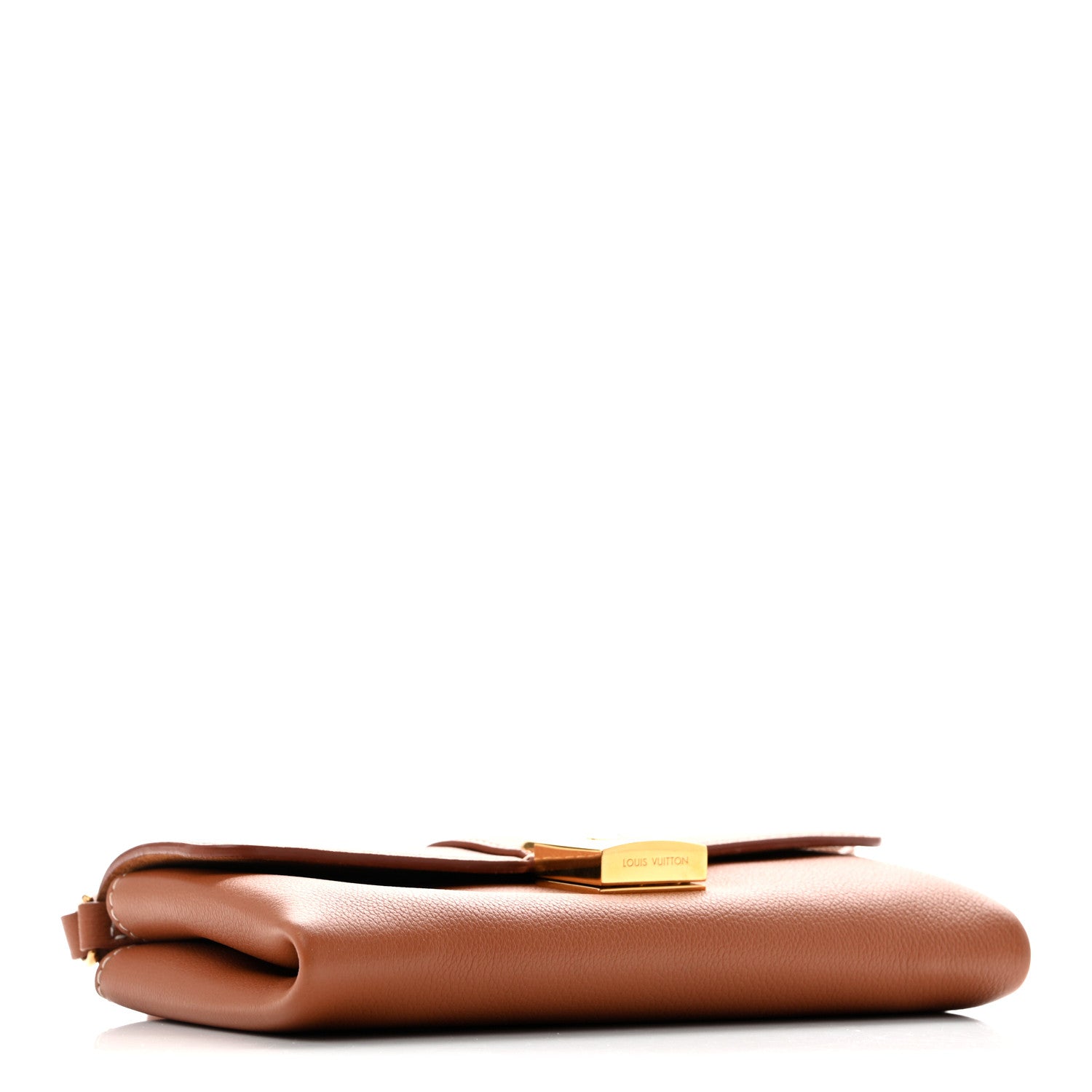Louis Vuitton Grained Calfskin Low Key Wallet On Chain Cognac 5 of 13