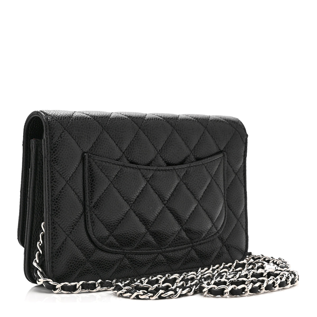 Chanel Caviar Quilted Wallet on Chain WOC Black 3 of 11
