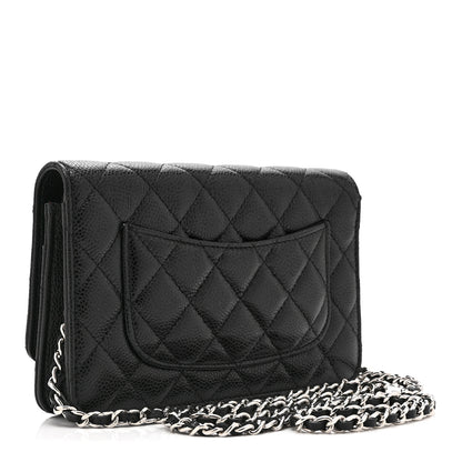 Chanel Caviar Quilted Wallet on Chain WOC Black 3 of 11