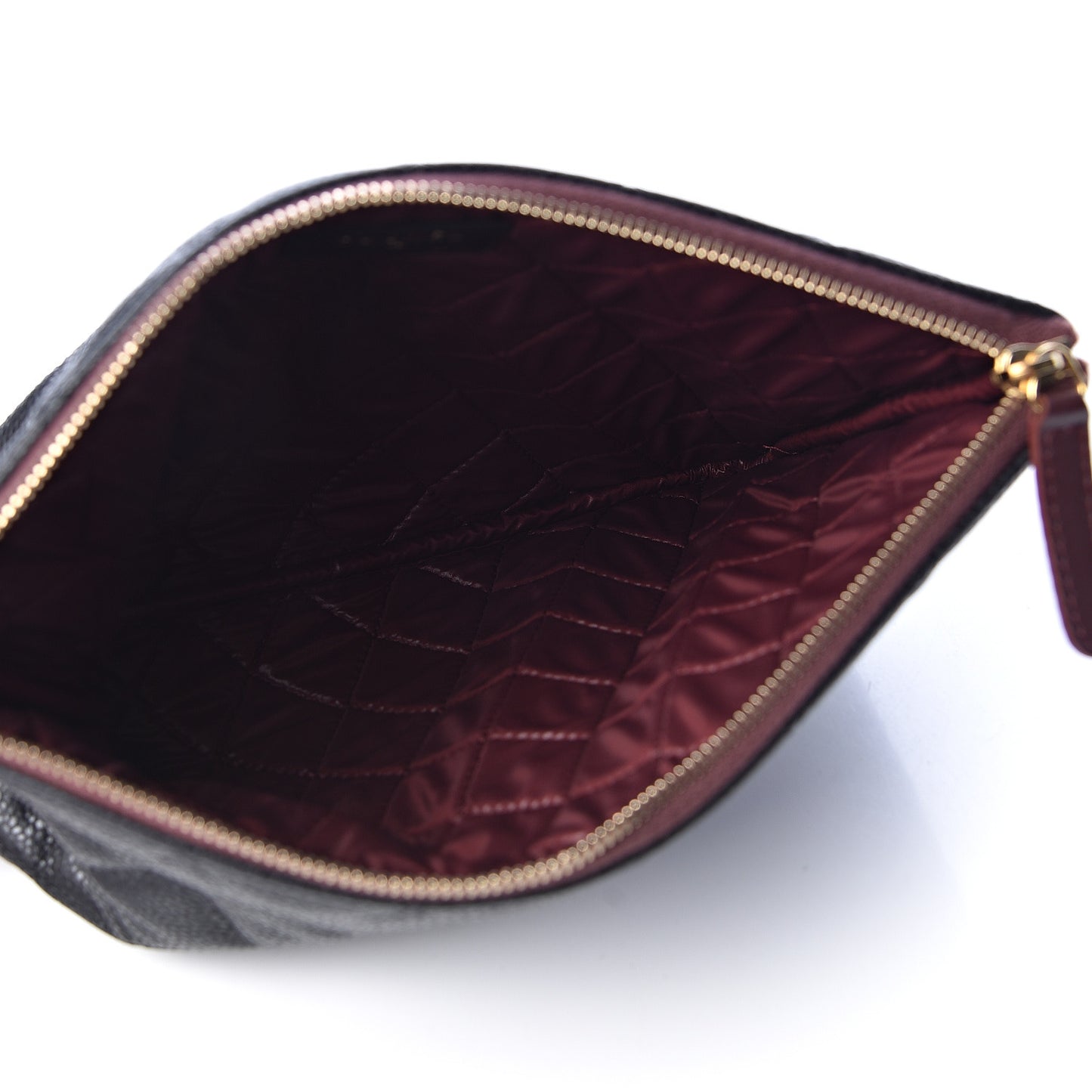 Caviar Quilted Medium Cosmetic Case Black