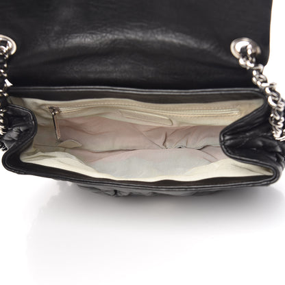 Chanel Washed Lambskin Quilted Medium Chain Around Messenger Black 5 of 11