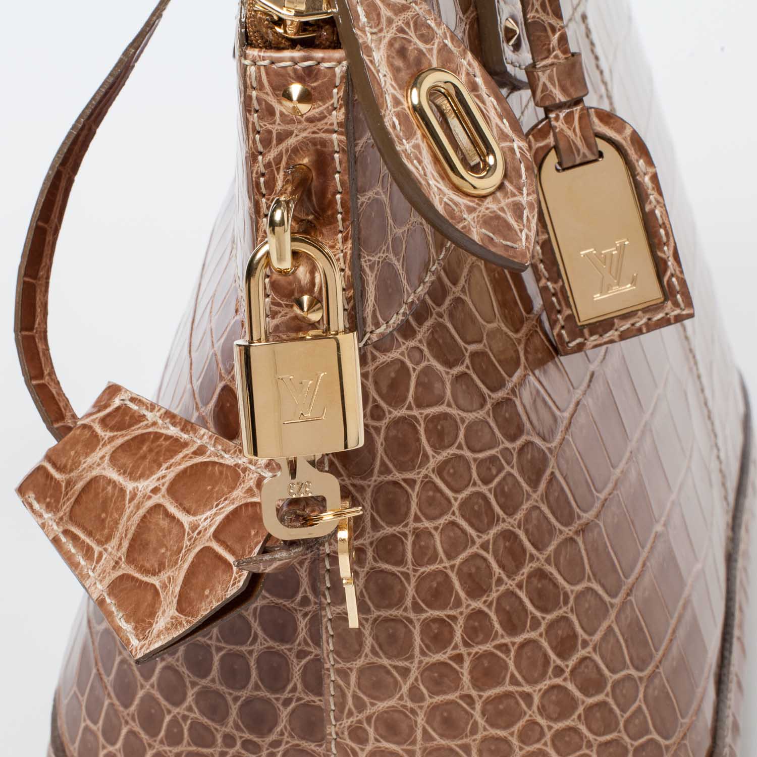 Louis Vuitton Alligator Lockit PM Beige 5 of 11