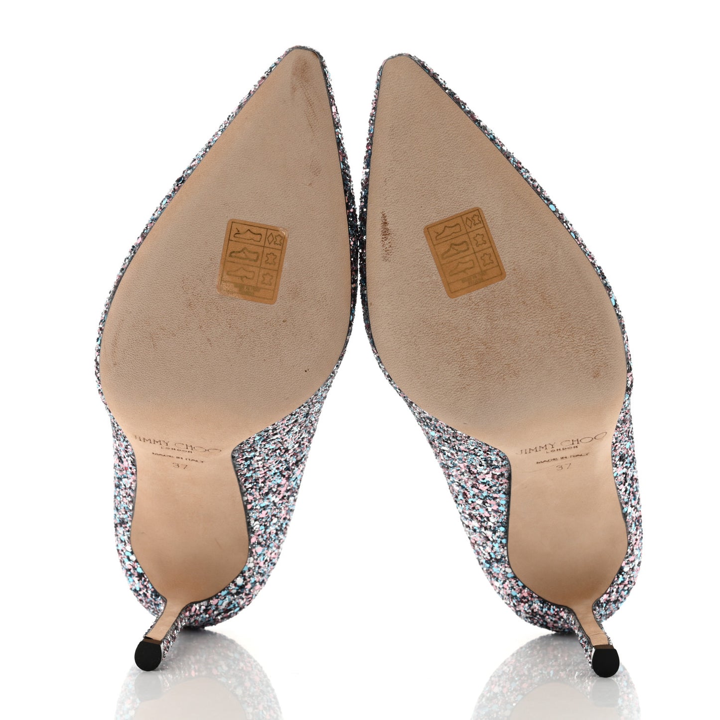Coarse Glitter Romy 100 Pumps 37 Bubblegum
