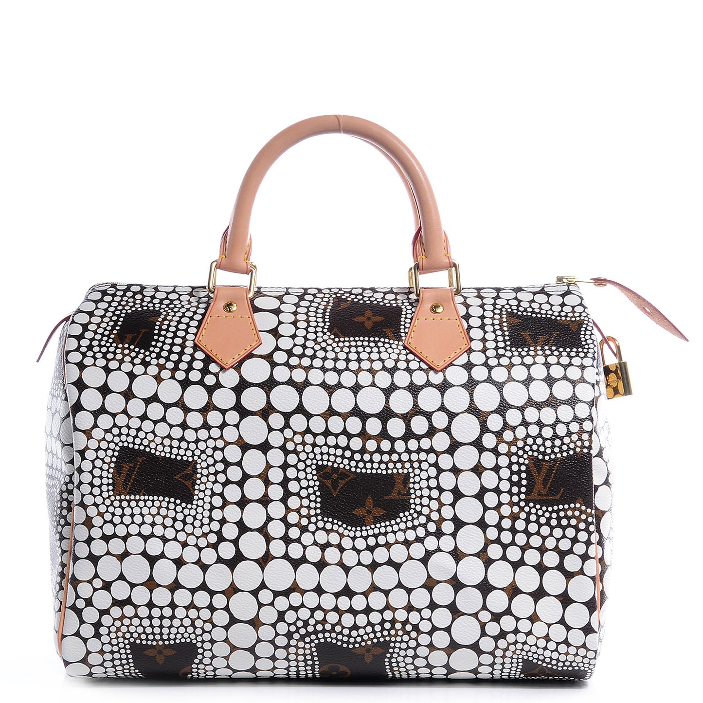 Monogram Kusama Town Speedy 30 White