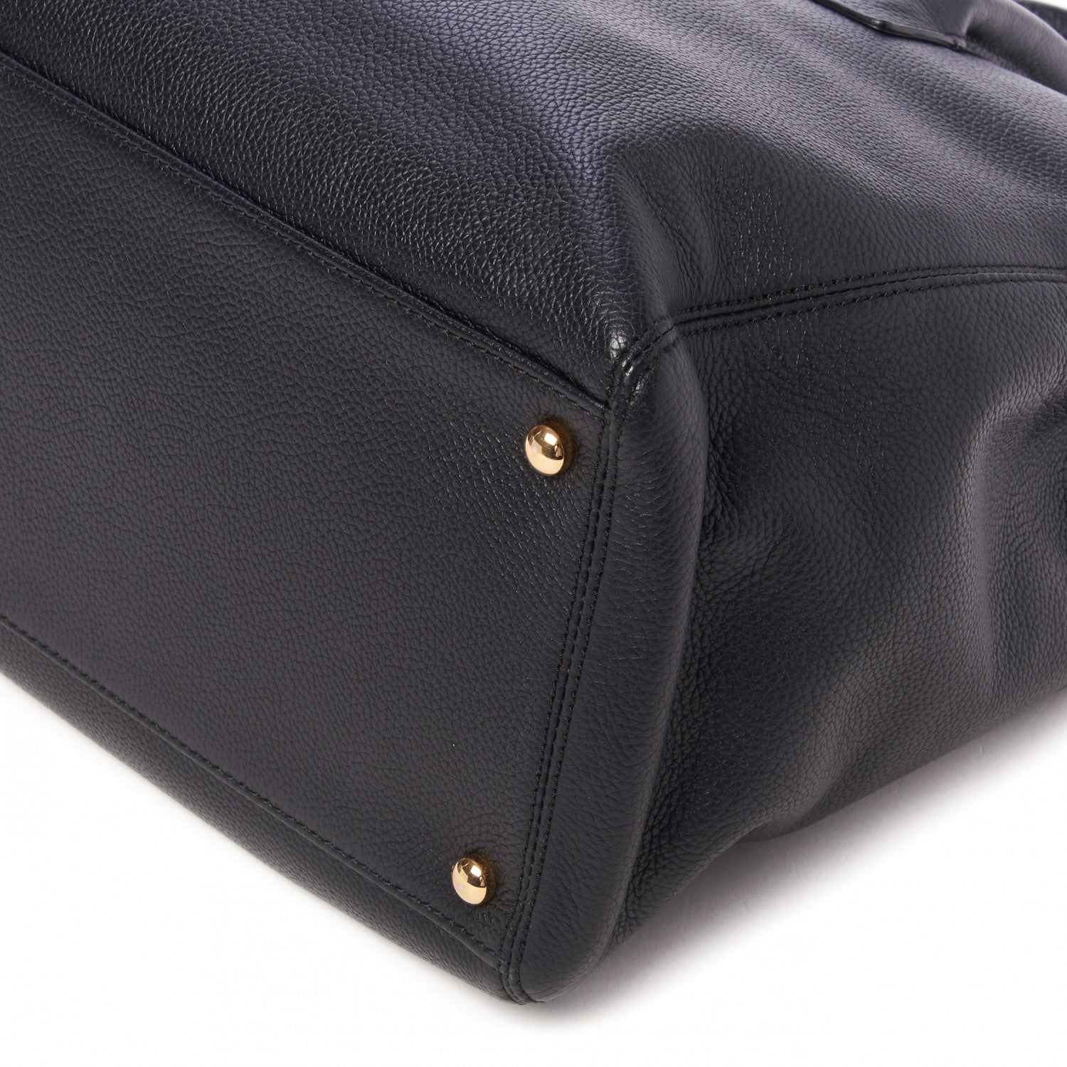 Chanel Calfskin Cerf Executive Shopper Tote Black 4 of 10