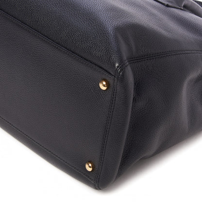 Chanel Calfskin Cerf Executive Shopper Tote Black 4 of 10