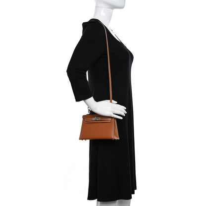 Hermes Epsom Mini Kelly Sellier 20 Gold 2 of 11