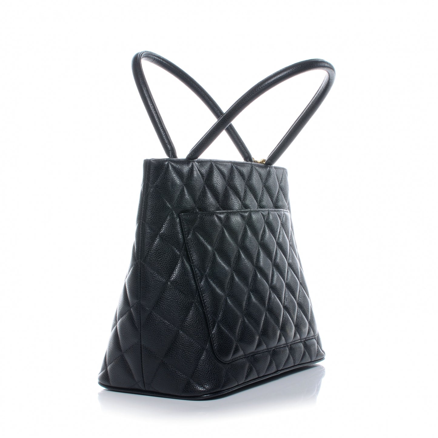 Caviar Medallion Tote Black