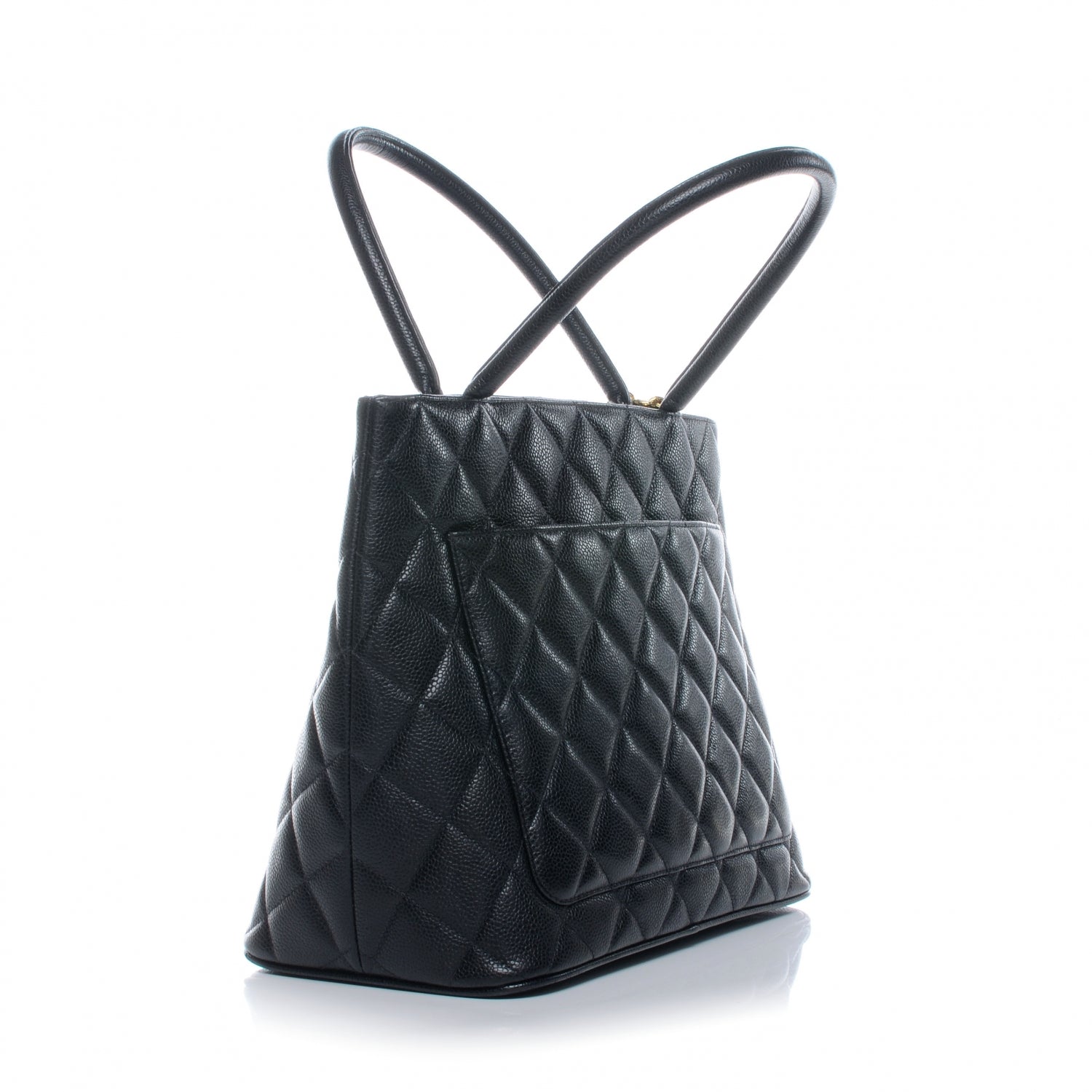 Chanel Caviar Medallion Tote Black 3 of 7