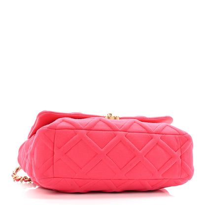 Chanel Jersey Lambskin Quilted Maxi Chanel 19 Flap Dark Pink 4 of 14