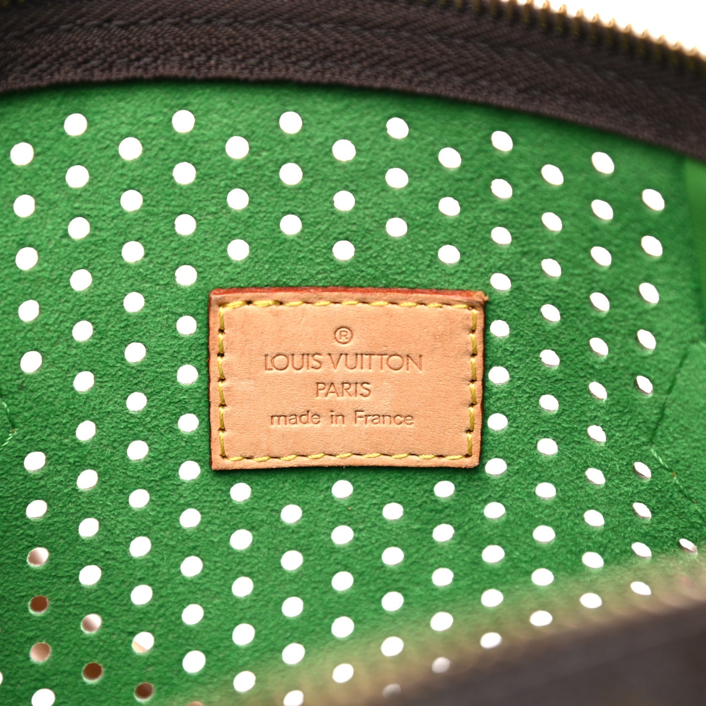 Monogram Perforated Speedy 30 Green