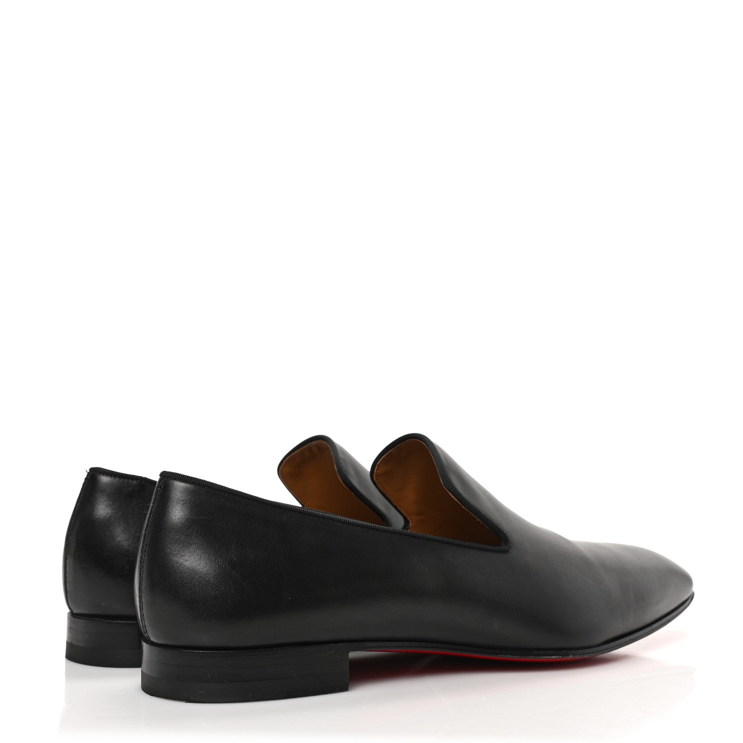 Christian Louboutin Mens Calfskin Brosse Dandelion Flat Loafers 36.5 Black 4 of 7