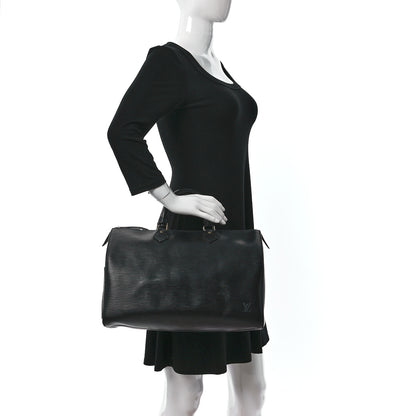 Louis Vuitton Epi Speedy 40 Black 2 of 14